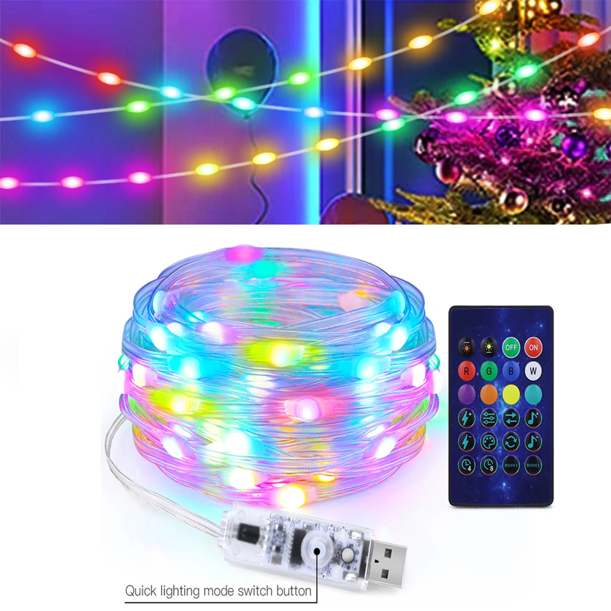 2025 Festival Twinkle Luminous Colorful Lamp Christmas Tree