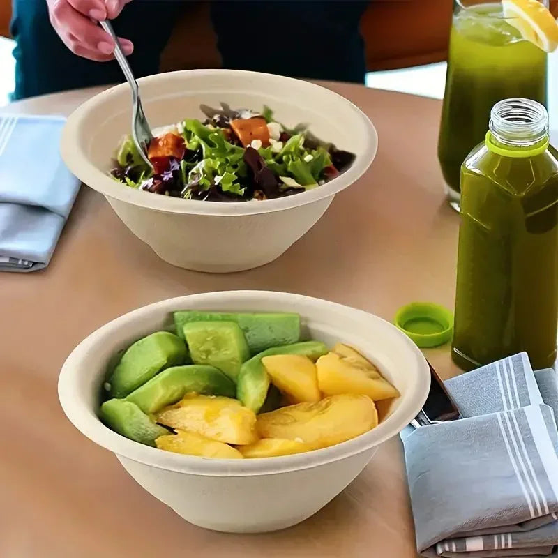 20/50PCS Disposable Paper Bowls Holiday Family Parties Disposable Paper Bowls