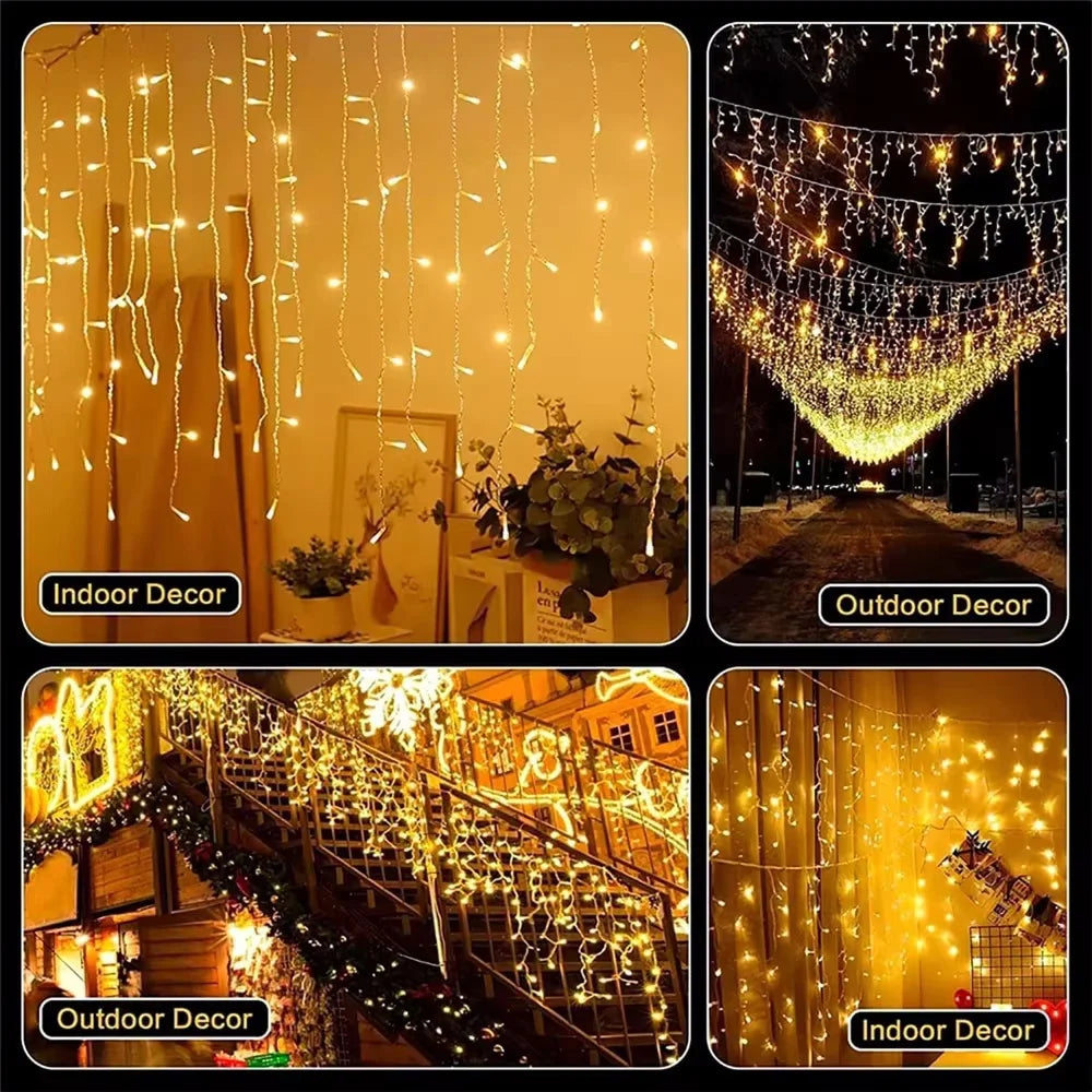 LED Solar String Light Outdoor Garden Fairy Lights Led Twinkle Waterproof Lamp for Christmas Party
